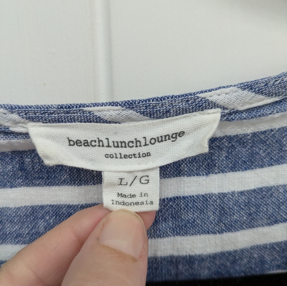 Beachlunchlounge Navy and White Striped Dress - Picture 2 of 7